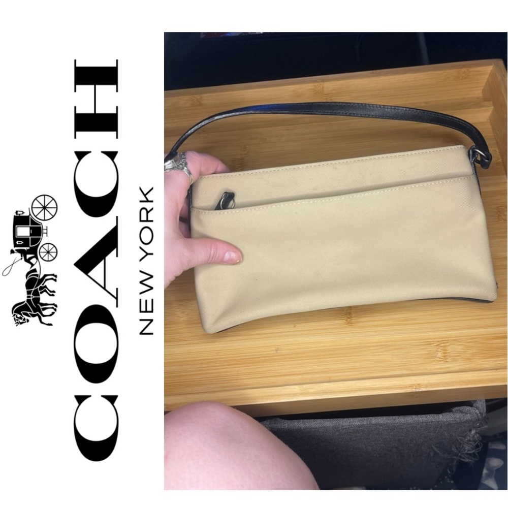 Vintage Y2K Coach Beige Handbag